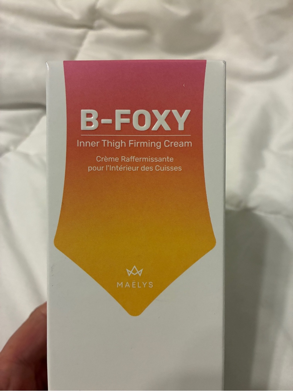 B-FOXY Inner Thigh Firming Cream — Maëlys (Pink to Orange Gradient)